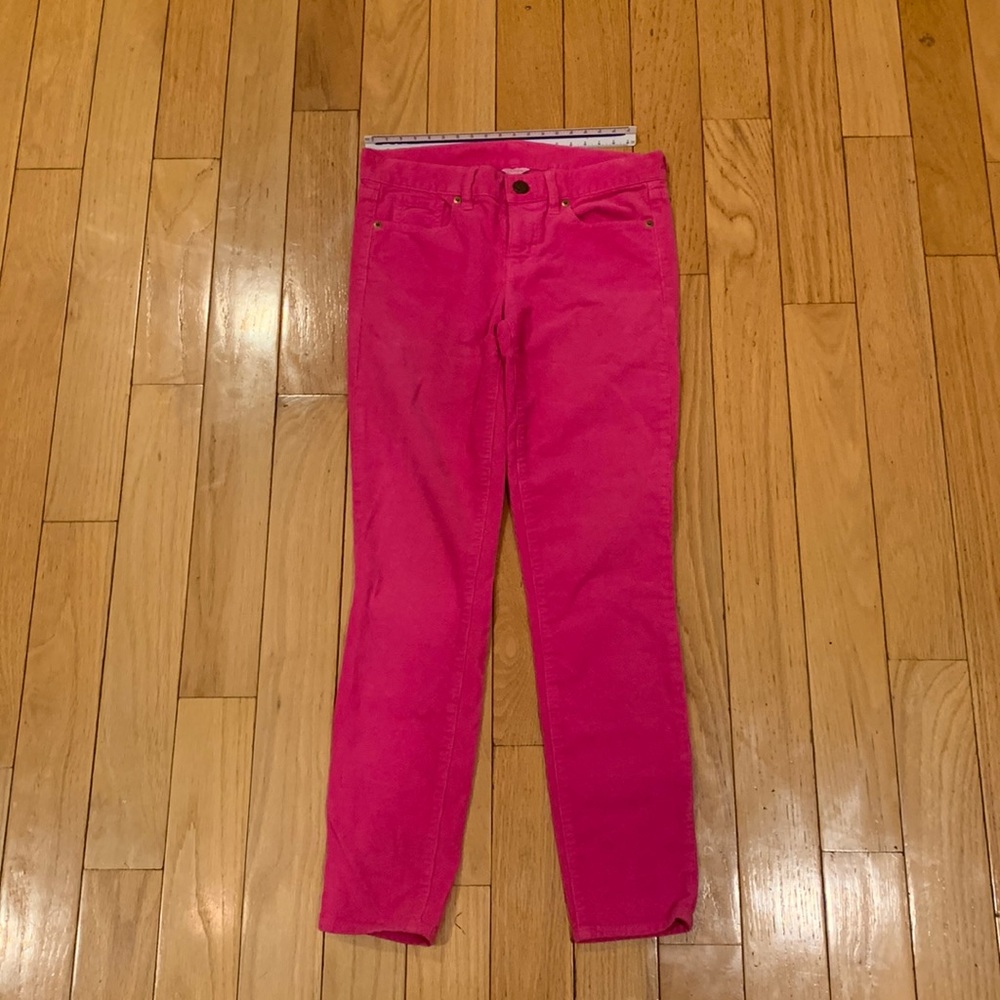 J Crew Hot pink corduroy pants